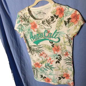Aero Cali flower pattern tee aeropostale